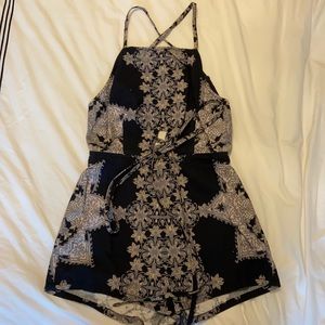 Free people tie strapless romper - Candace romper